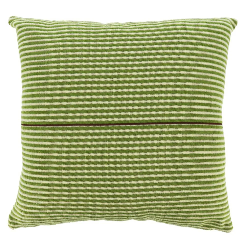18" x 18" Green Striped Pillow by Ashland®