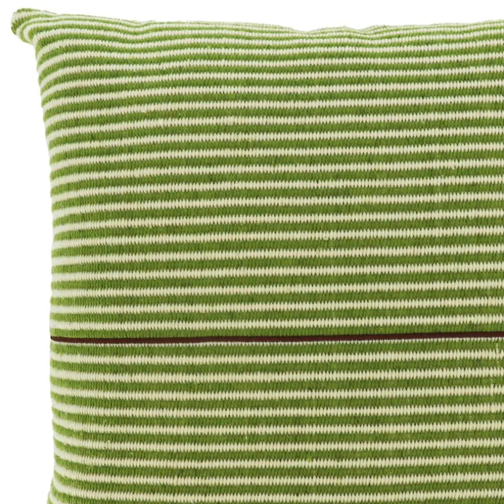 18" x 18" Green Striped Pillow by Ashland®