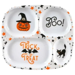 9.3" x 8.4" Halloween Trick or Treat Melamine Café Tray by Celebrate It™