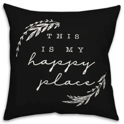 18" x 18" Happy Place Versatile Throw Pillow