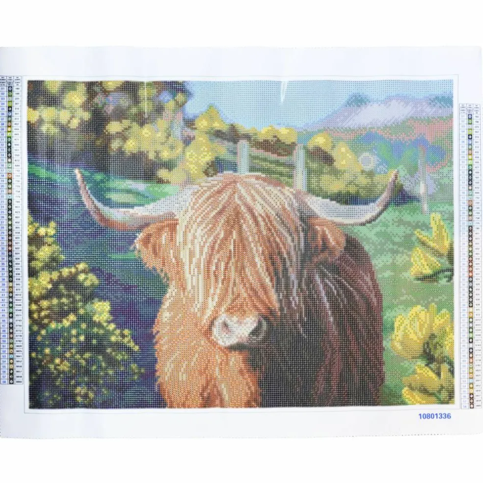 18" x 24" Highland Cow Diamond Art Kit by Make Market®