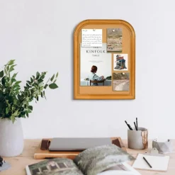 17X13 inches - Cork Board for Walls with Frame(Brown)