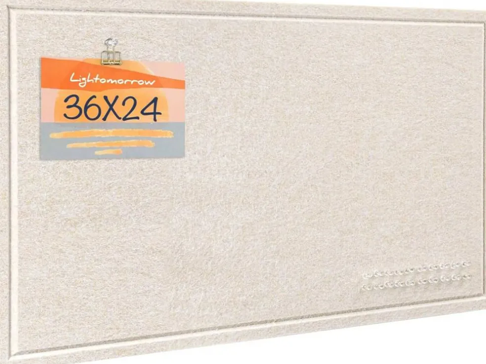 36 x 24 inches Felt Board - Cork Board Alternative for Wall(Oatmeal)