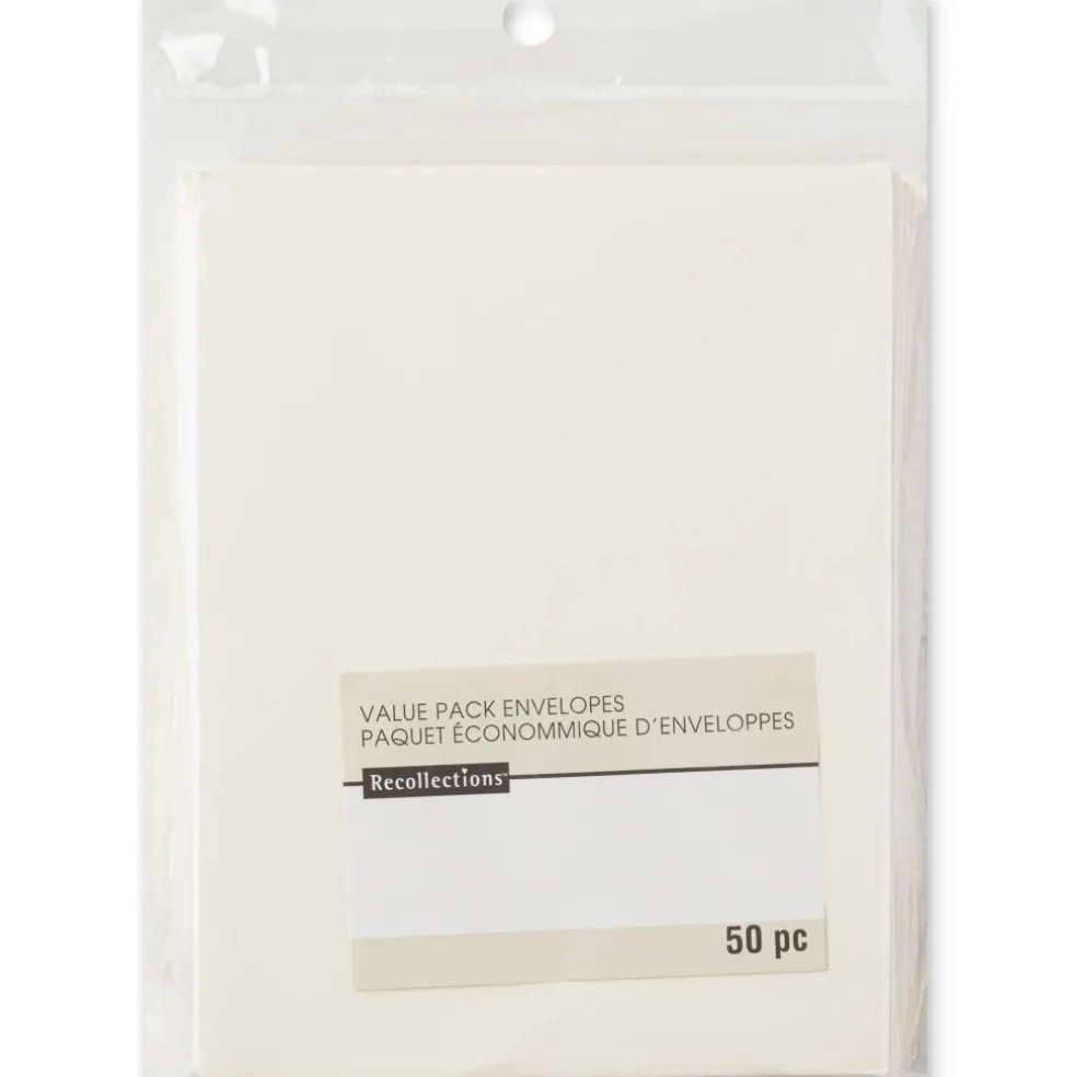 4.6" x 5.75" Ivory Envelopes Value Pack, 50ct. by Recollections™