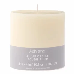 4" x 4" Ivory Pillar Candle by Ashland®