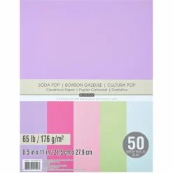 8.5" x 11" 65lb. Cardstock Paper Pack by Recollections™, 50 Sheets