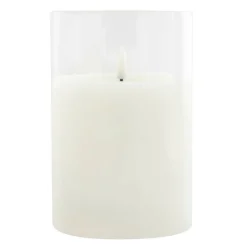 4" x 6" LED Glass Wax Flickering Candle by Ashland®