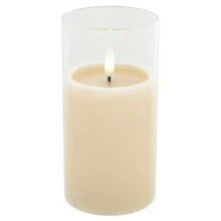 3" x 6" LED Glass Wax Flickering Candle by Ashland®