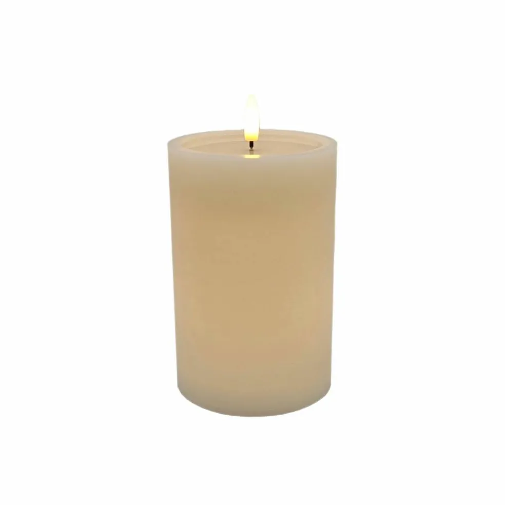 4" x 6" LED Wax Pillar Flickering Candle by Ashland®