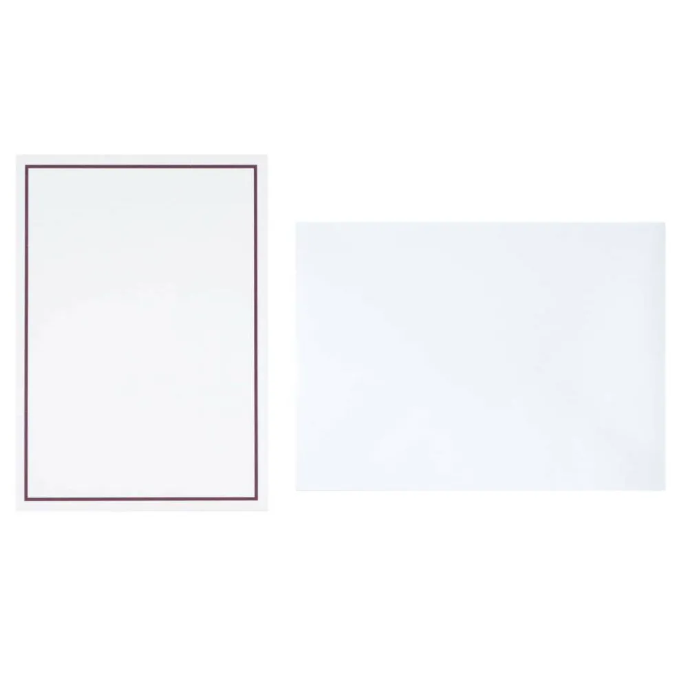 5" x 7" Line Border Flat Card & Envelope Sets, 10ct. by Recollections™
