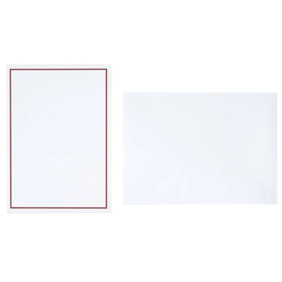 5" x 7" Line Border Flat Card & Envelope Sets, 10ct. by Recollections™
