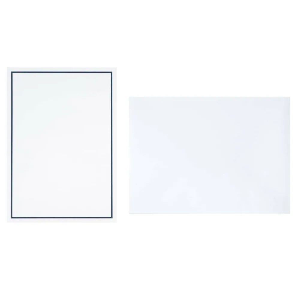 5" x 7" Line Border Flat Card & Envelope Sets, 10ct. by Recollections™