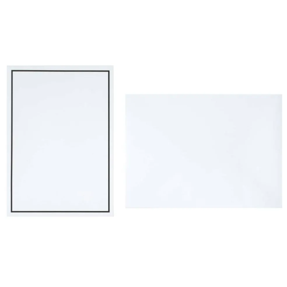 5" x 7" Line Border Flat Card & Envelope Sets, 10ct. by Recollections™