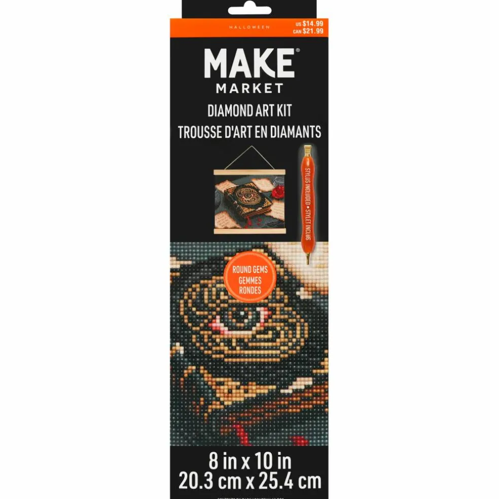 8" x 10" Magic Book Diamond Art Kit with Magnetic Wood Frame by Make Market®
