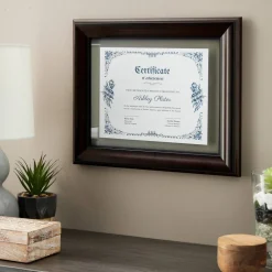 11" x 14" Mahogany & Black Document Float Frame by Studio Décor®