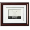 6" x 8" Mahogany Document Frame with Double Mat by Studio Décor®