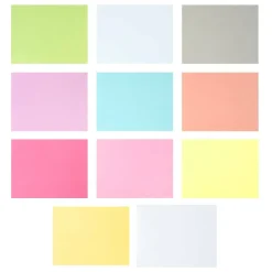 4.25" x 5.5" Mixed Solids Folded Card & Envelope Sets, 50ct. by Recollections™