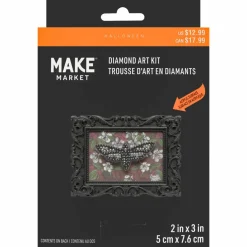 2" x 3" Moth Acrylic Surface Diamond Art Kit with Frame by Make Market®