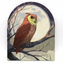 9" x 11" Owl & Moon Arch Canvas Painting Kit by Craft Smart®