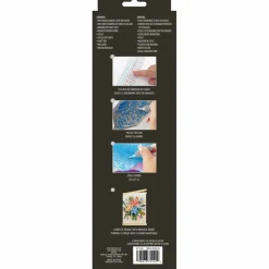 8.5" x 11" Pastel Flowers Diamond Art Kit with Wooden Frame by Make Market®