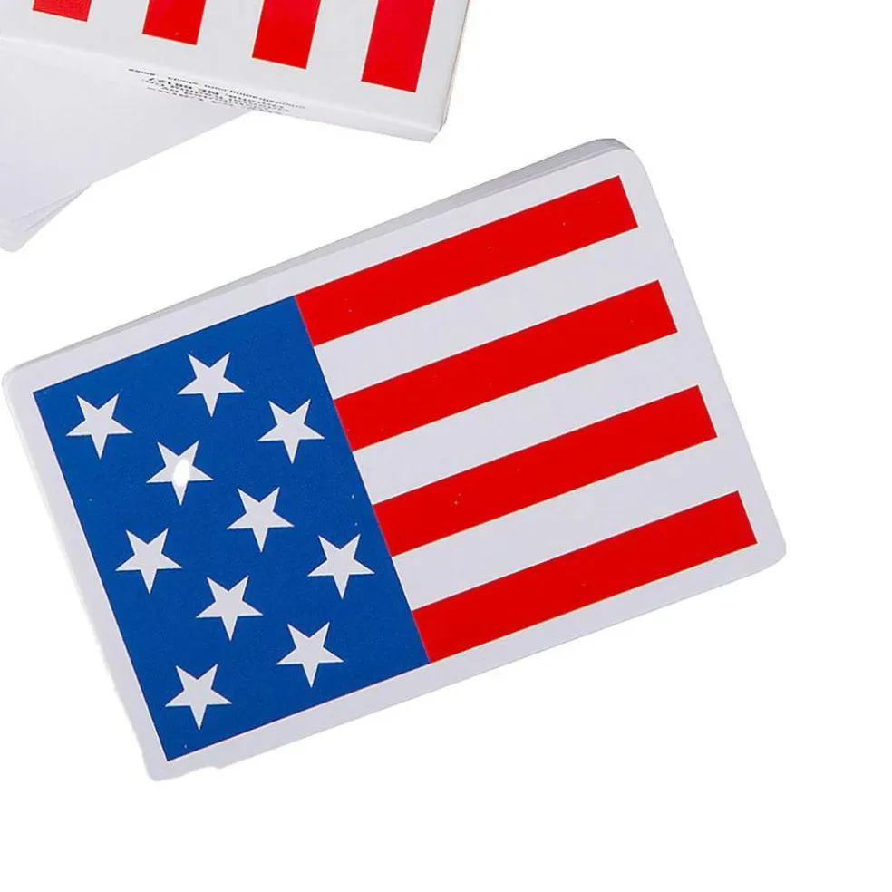 2 1/4" x 3 1/2" Patriotic Red, White & Blue Flag Playing Cards 12 Pieces