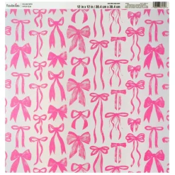 12" x 12" Pink Bow Vellum Paper by Recollections™
