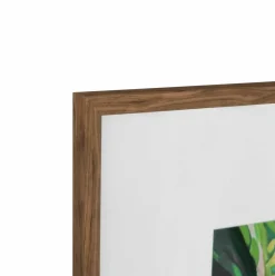 20" x 20" Pink & Green Calathea Leaf Wall Décor in Woodgrain Frame by Ashland®