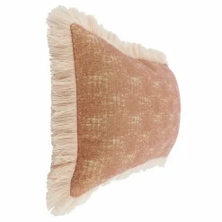 21" x 13.5" Pink Pillow with White Fringe by Ashland®