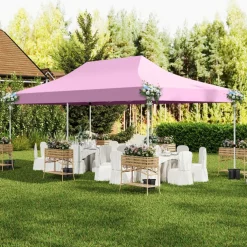10x20 Pop Up Canopy Tent with Sidewalls and Windows for Outdoor Events