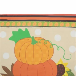 12.5" x 18" Pumpkins & Sunflowers Autumn Garden Flag