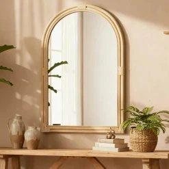 24" x 36" Rattan Arch Wall Mirror by Ashland®