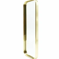 4" x 11.75" Rectangle Gold-Rimmed Mirror Jewelry Tray by Bead Landing™