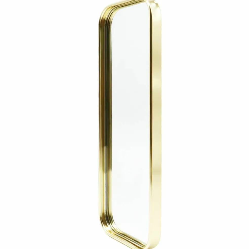 4" x 11.75" Rectangle Gold-Rimmed Mirror Jewelry Tray by Bead Landing™