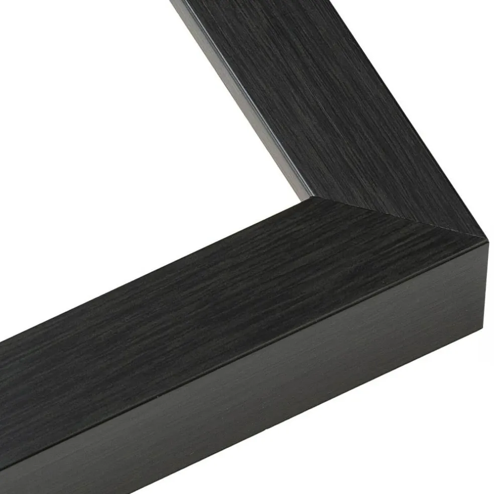 9x15 Shadow Box Frame Grey Charcoal Black | 0.875 Inches Deep | Solid Wood Shadowbox Display Frame | UV Resistant Acrylic Plexiglass, Acid Free Backing and Hanging Hardware | Brenner Frame Style