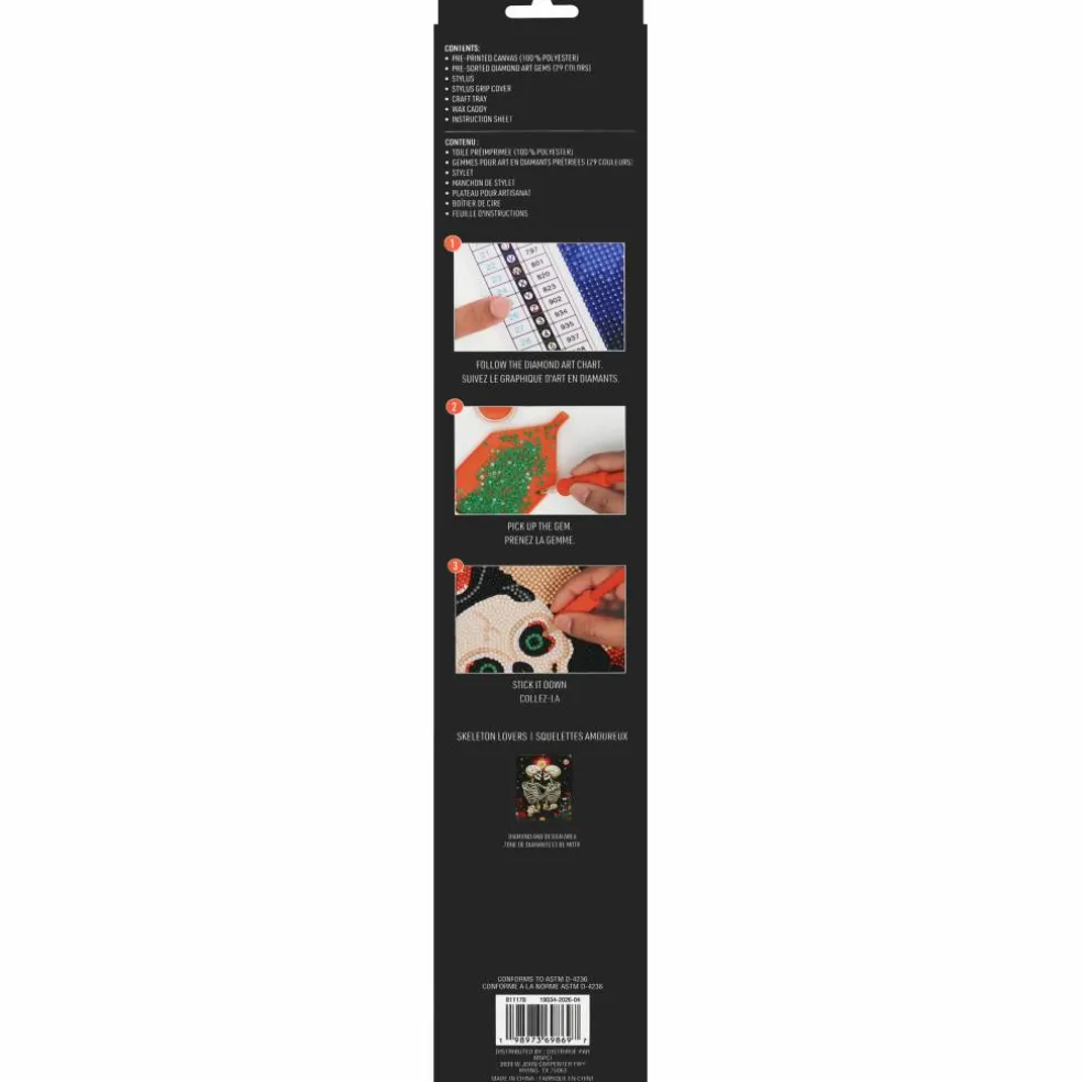 16" x 20" Skeleton Lovers Diamond Art Kit by Make Market®
