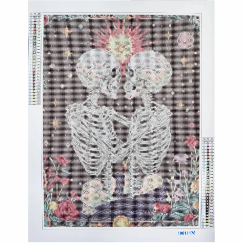 16" x 20" Skeleton Lovers Diamond Art Kit by Make Market®