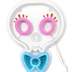 8" x 10" Skull with Bowtie LED Neon SIgn by Ashland®
