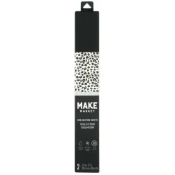 12" x 12" Snow Leopard & Black Sublimation Sheets by Make Market®