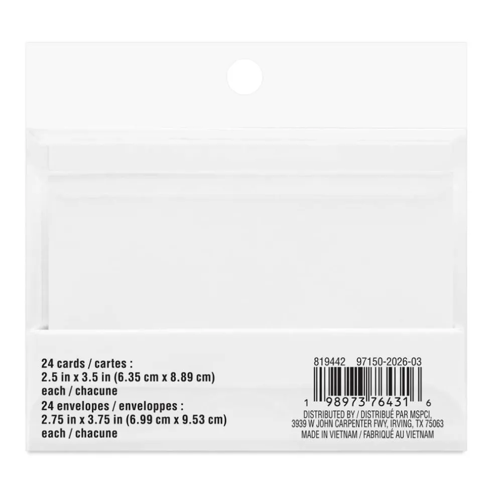 2.5" x 3.5" Solid Card & Envelope Sets, 24ct. by Recollections™