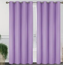 55'' X 84'' Solid Thermal Blackout Panels- 2 Pack (15 Colors)