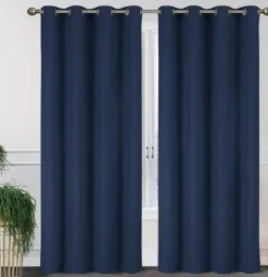 55'' X 84'' Solid Thermal Blackout Panels- 2 Pack (15 Colors)