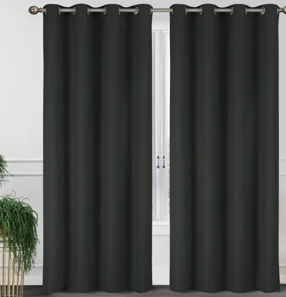55'' X 84'' Solid Thermal Blackout Panels- 2 Pack (15 Colors)
