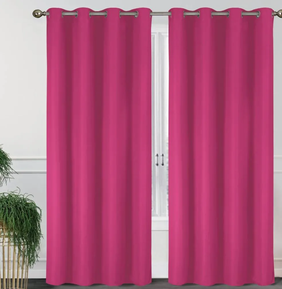 55'' X 84'' Solid Thermal Blackout Panels- 2 Pack (15 Colors)