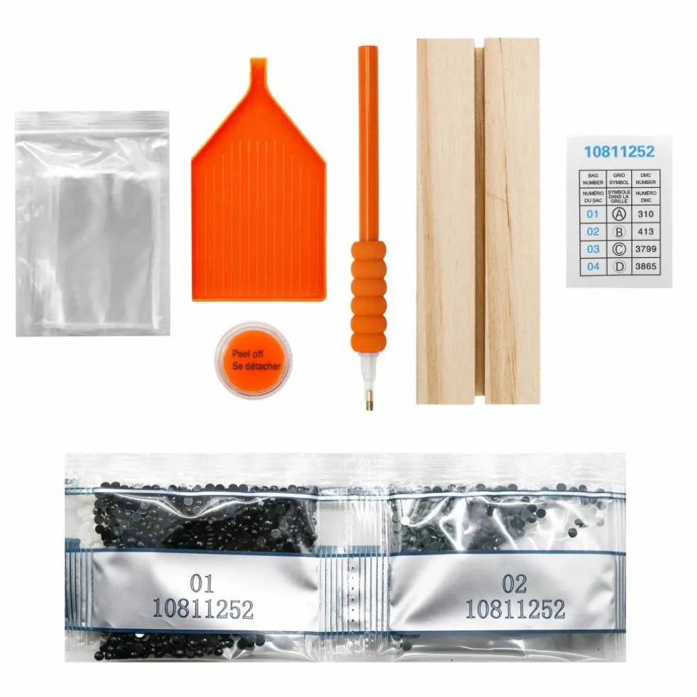 4" x 6" Spider's Web Acrylic Surface Diamond Art Kit with Wood Stand by Make Market®