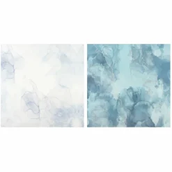 12" x 12" Teal Alcohol Ink Sublimation Sheets, 2ct. by Make MarketĀ®