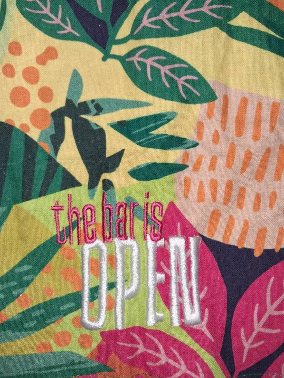 28" x 16" The Bar Is Open Towel by Ashland®