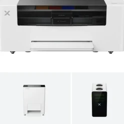 xTool Apparel Printer Plus Bundle with Shaker Oven, 14'' A3 DTF Printer One-Click Print-to-Bake, Dual I1600 Printheads for High-Speed DTF Transfer, Multi-Fabric Compatible, 24/7 Auto-Maintenance