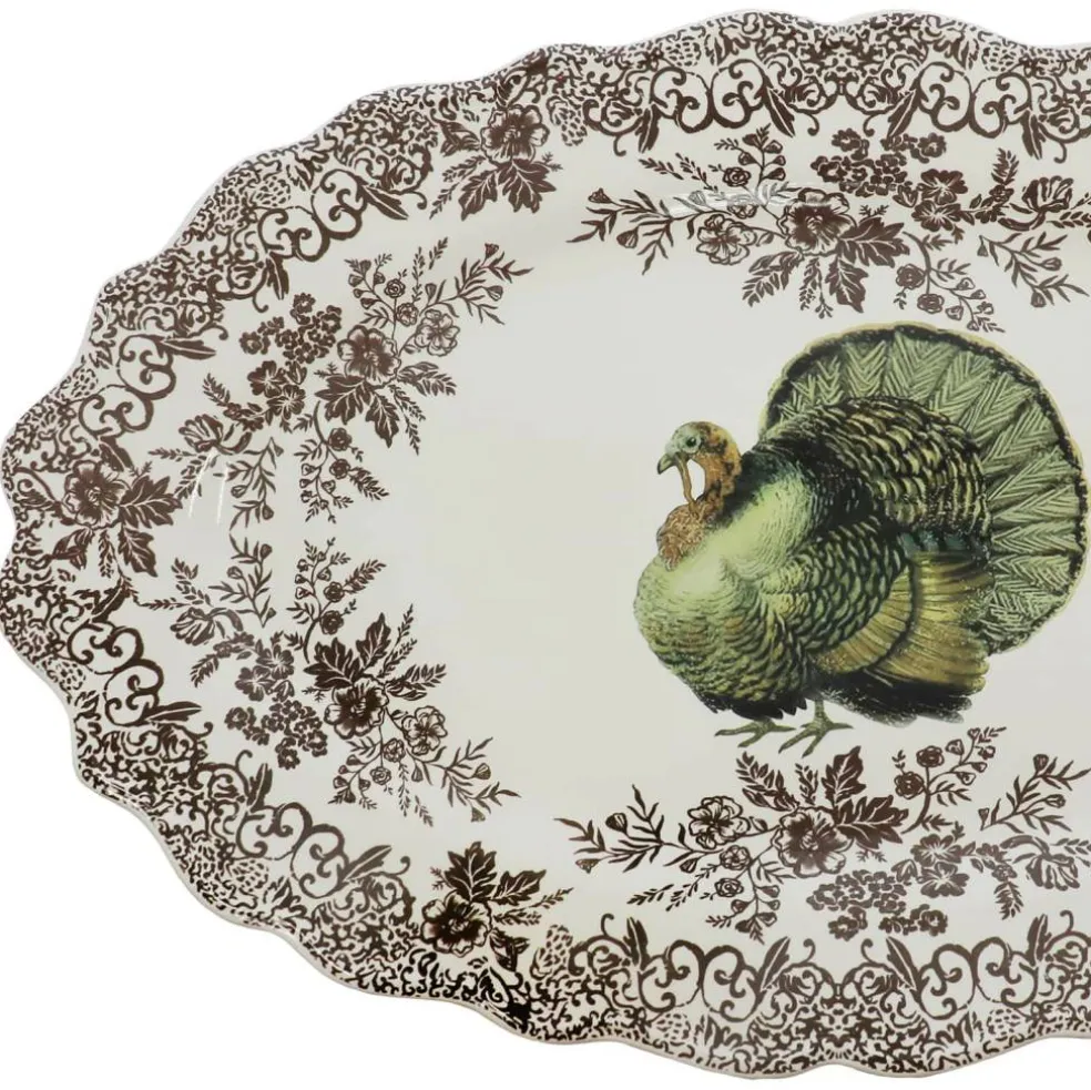 20" x 13" Turkey Ceramic Platter by Ashland®