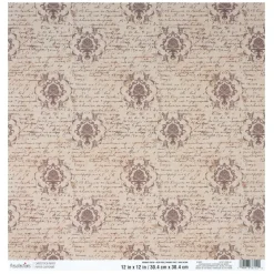 12" x 12" Vintage Script Double-Sided Cardstock Paper by Recollections™