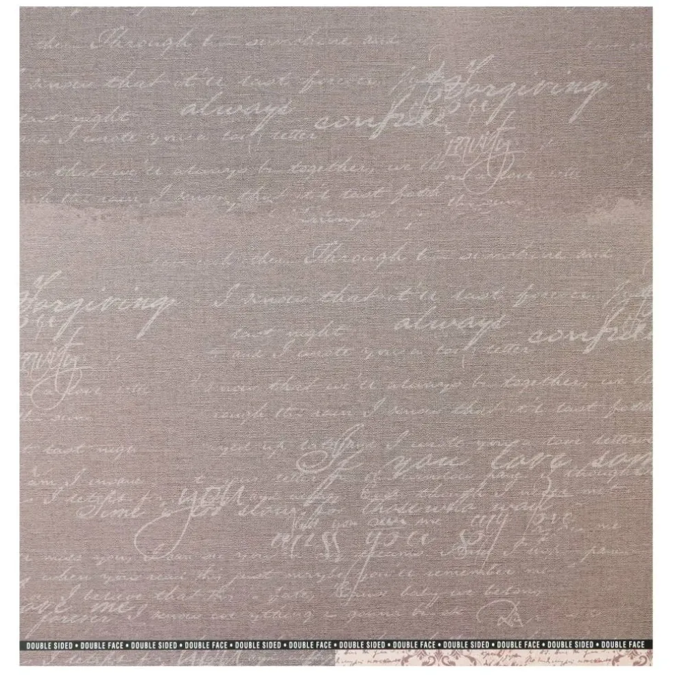 12" x 12" Vintage Script Double-Sided Cardstock Paper by Recollections™